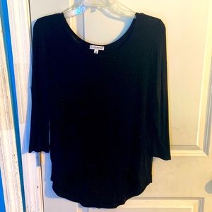 Black quarter sleeve really light weight and thin
